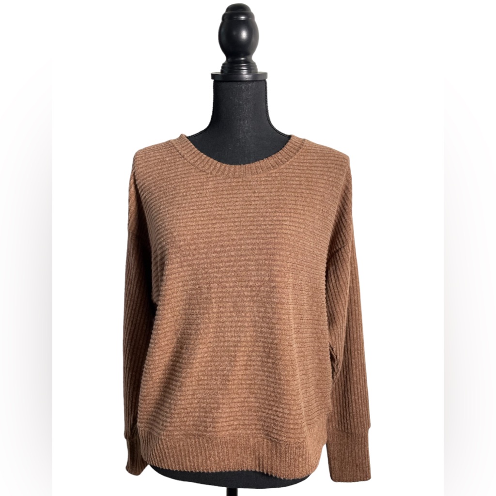 Pink Rose Sweater Color Root Beer Size Medium